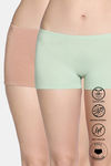 Zivame Bamboo Breeze Medium Rise Full Coverage Boyshorts (Pack of 2) - Multicolor — thumbnail 1